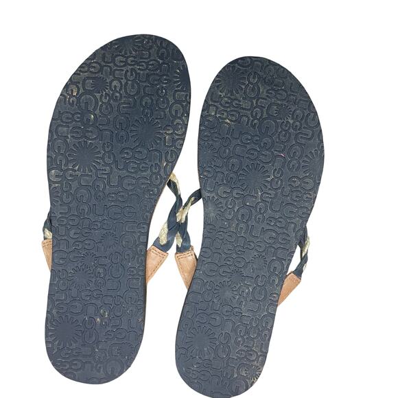 UGG Navie II leather braided flip-flops - Picture 5 of 5